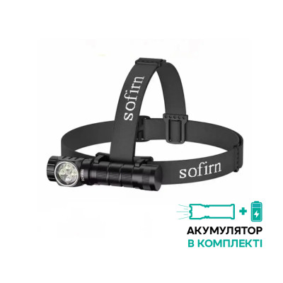 Ліхтар Sofirn HS43 налобний 3200 лм з червоним світлом 660nm та магнітом