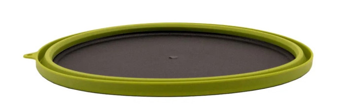 Тарілка Tramp силіконова з пластиковим дном 1070 мл, зелений 