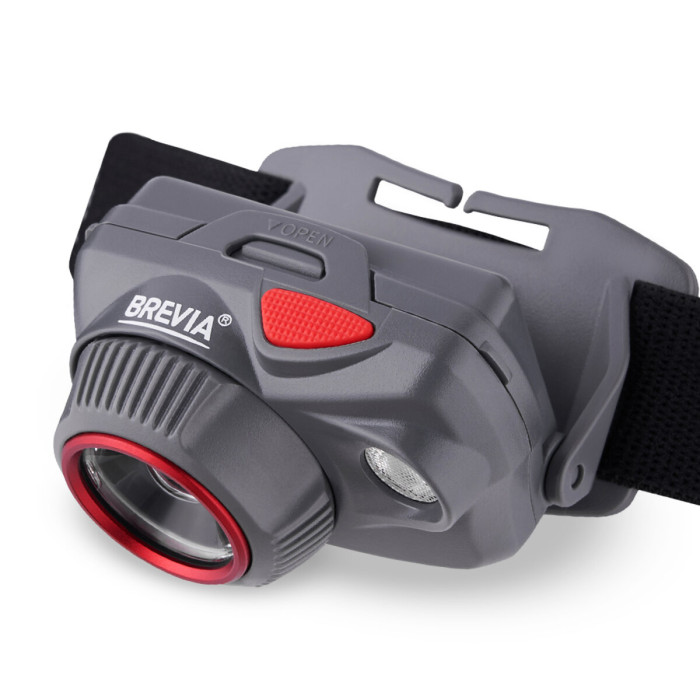 Ліхтар налобний Brevia 580Lm, Focus Control, 3xAAA, IP64 (білий/червоний) 