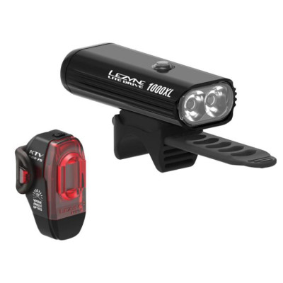 Комплект фар Lezyne LITE DRIVE 1000XL /KTV PRO PAIR 1000/75 люменов Y13