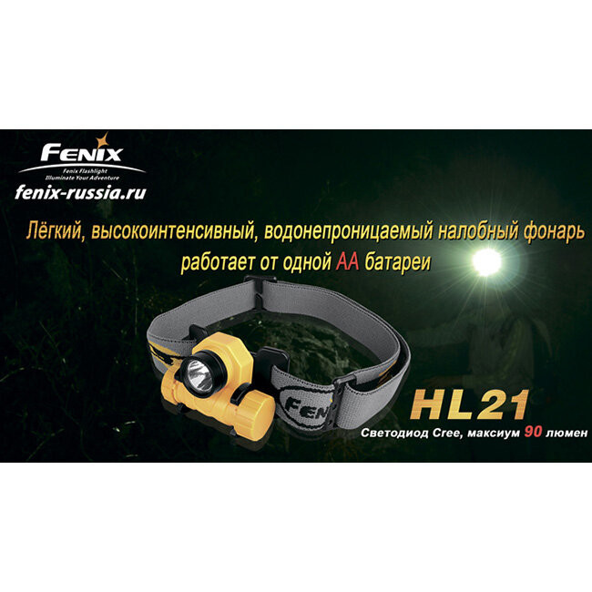 Ліхтар Fenix HL21 Cree XP-E (чорний) 
