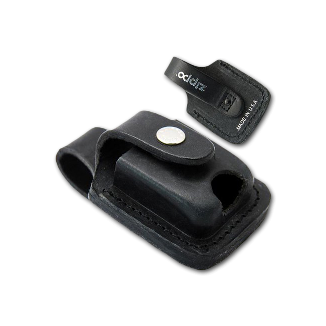 Чохол Zippo чорний з прорізом для вилучення запальнички LPTBK 