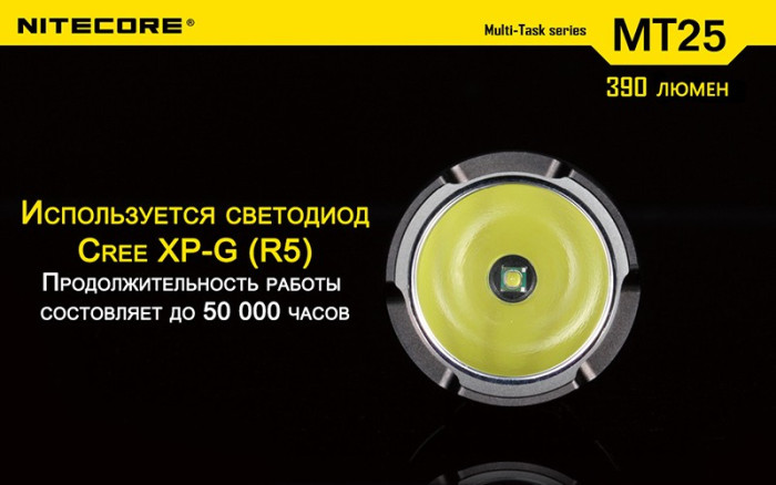 Кишеньковий ліхтар Nitecore MT25, 390 люмен 