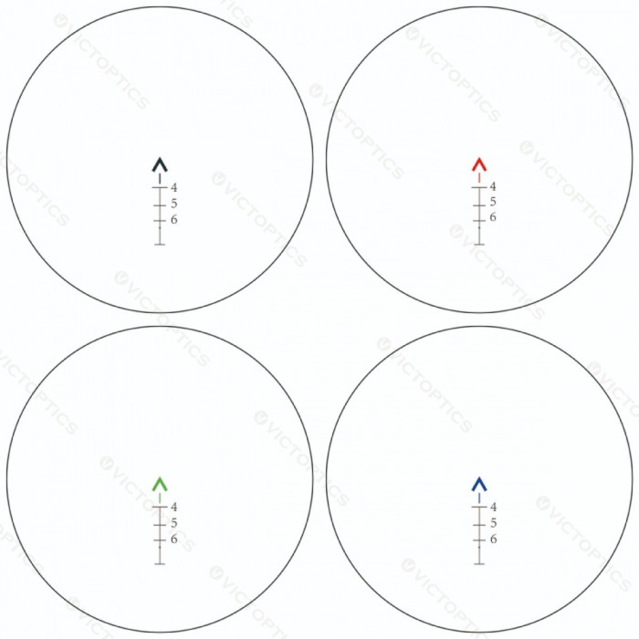 Приціл оптичний Vector Optics C1 4x32 Red, Green, Blue Chevron 