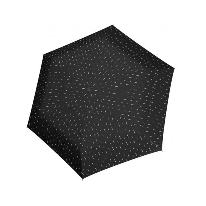 Парасолька Knirps U. 200 Rain Black Авто /складаний /6спіц /D97x26см