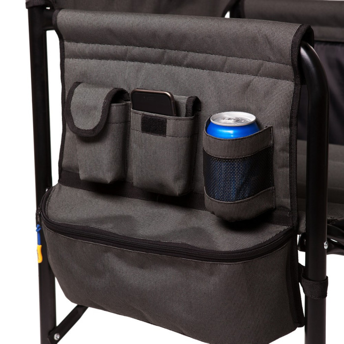 Складаний стілець Vitan режисерський з полицею, d 25мм (сірий ) 