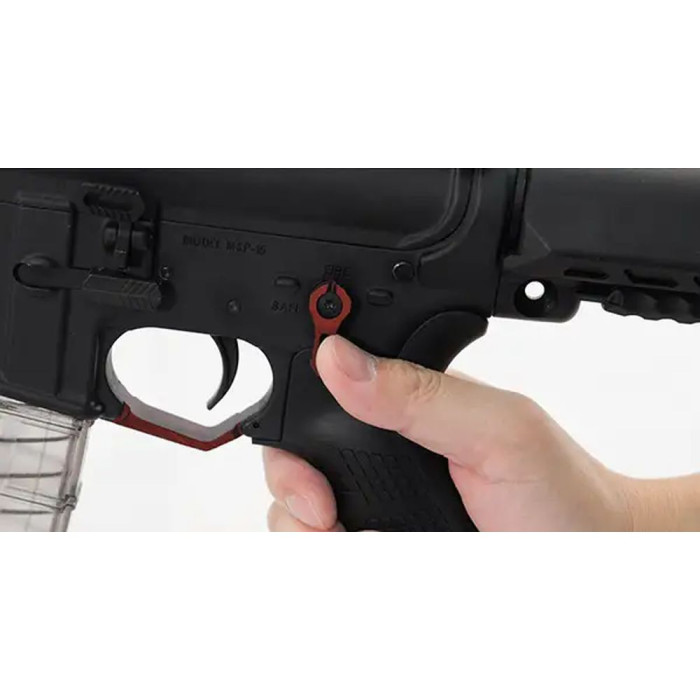 Запобіжник Leapers AR15 двосторонній matte red 
