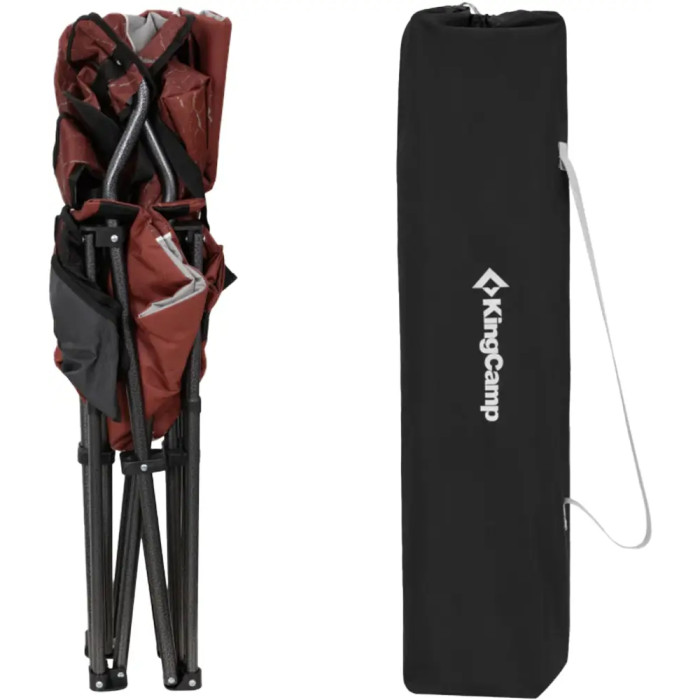 Стілець розкладаний KingCamp Juniper C10 red/grey 