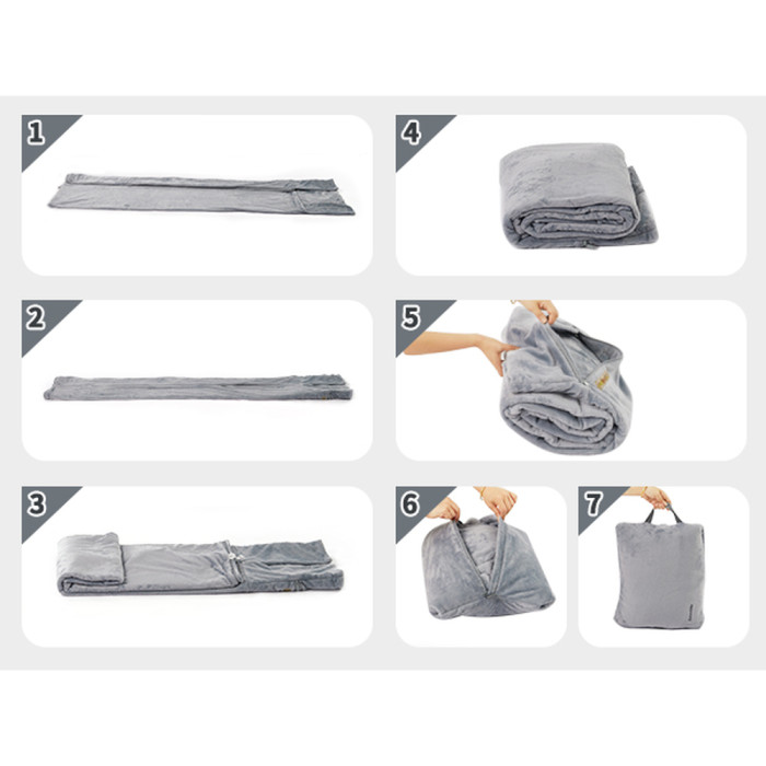 Спальний мішок - подушка Naturehike CNK2300SD022, світло-сірий 