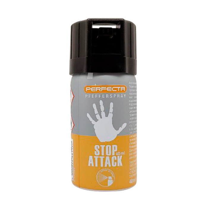 Балончик газовий перцевий Umarex Perfecta Stop Attack 10%, 40 мл, конусне розпилення 