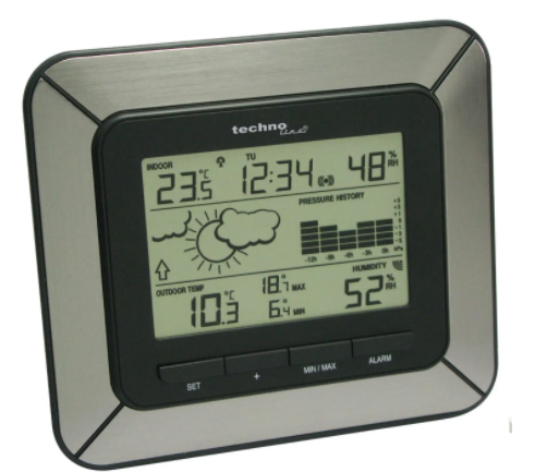 Метеостанція Technoline WS9273 IT - сіра/чорна 
