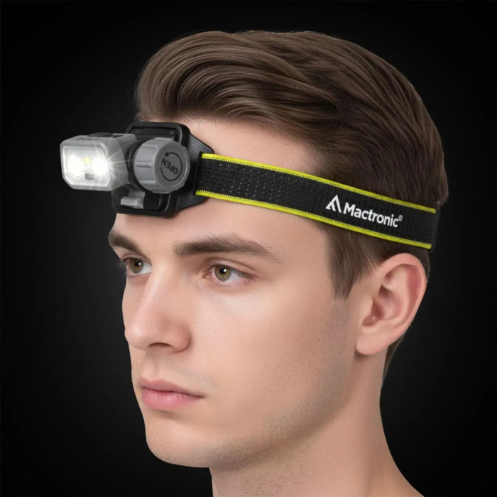 Ліхтар налобний Mactronic Prism (650 Lm) Cool White/RGB LED Recharg Type-C Helmet Kit (THL0141) 