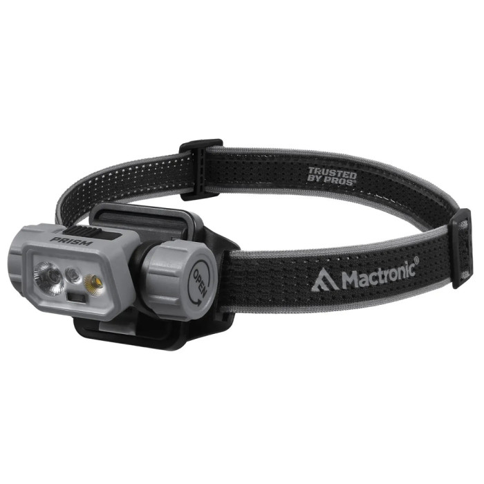 Ліхтар налобний Mactronic Prism (650 Lm) Cool White/RGB LED Recharg Type-C Helmet Kit (THL0141) 