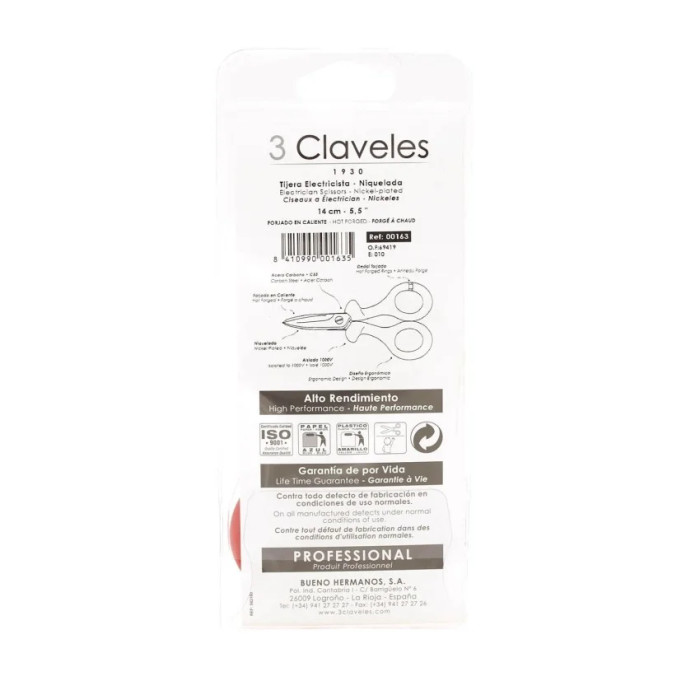 Професійні ножиці електрика 3claveles 3C0163, Испания 