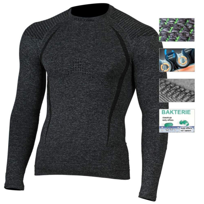 Термофутболка TOLO 8990 сірий, чоловіча, XXL/XXXL 
