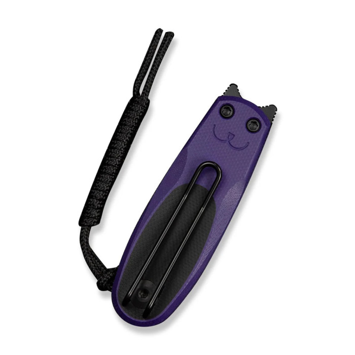 Ніж складаний кишеньковий Civivi Purr, (4.65 см) Nitro-V / G10 фіолетовий/чорний 