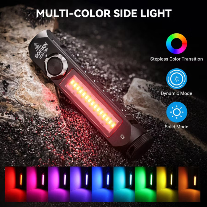 Ліхтар Sofirn IF24PRO ручний 1800 лм з RGB світлом та магнітом 