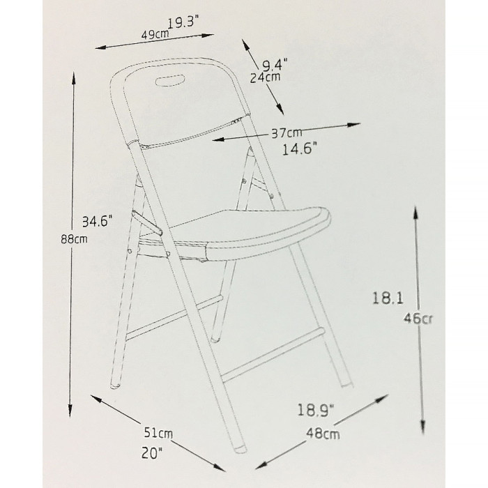 Стілець складаний Time Eco ТЕ-1813, коричневий 