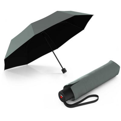 Парасоля Knirps A.050 Sage Black HeatShield Мех / Складана / 8 спиць / D98x24см