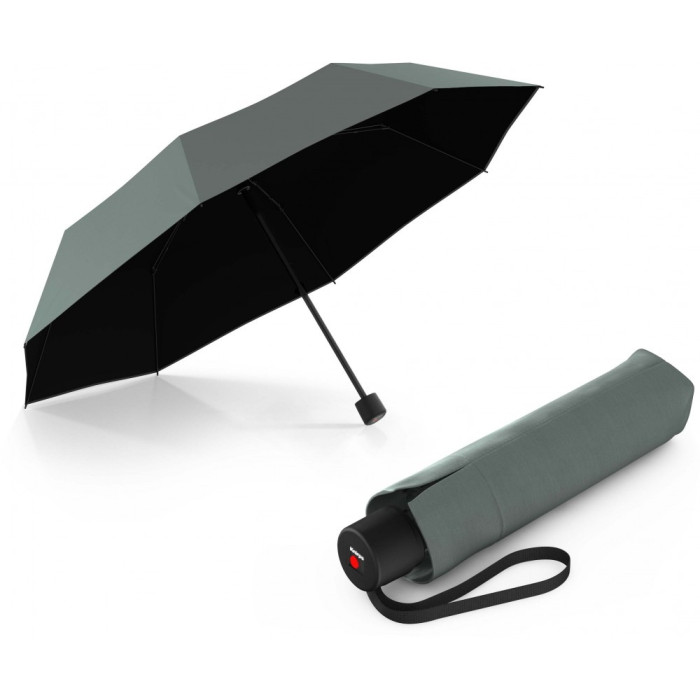 Парасоля Knirps A.050 Sage Black HeatShield Мех / Складана / 8 спиць / D98x24см