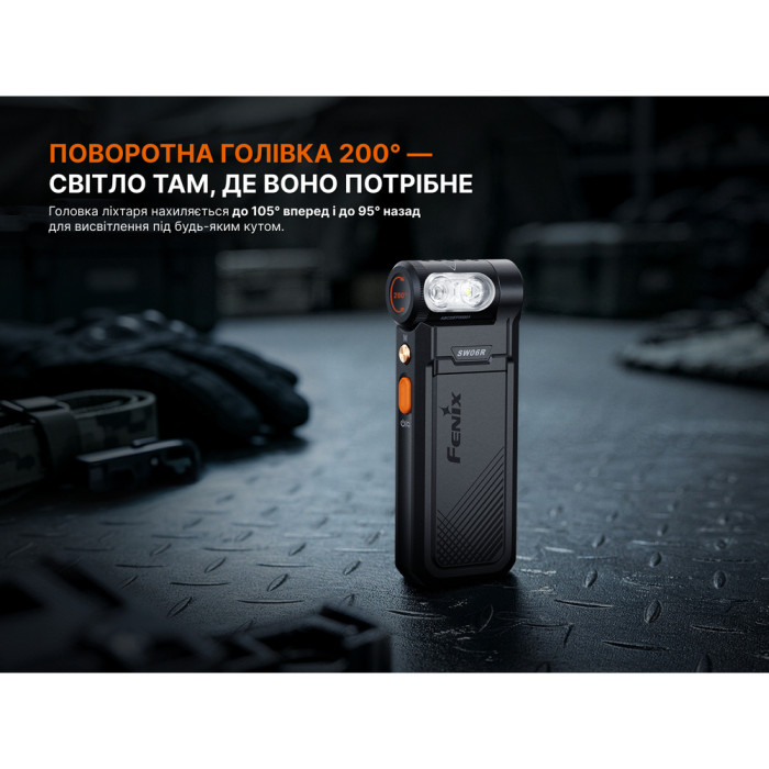 Ліхтар ручний Fenix SW06R, чорний