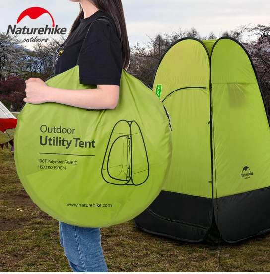 Намет-душ намет Naturehike 210T поліестер NH17Z002-p atrovirens 