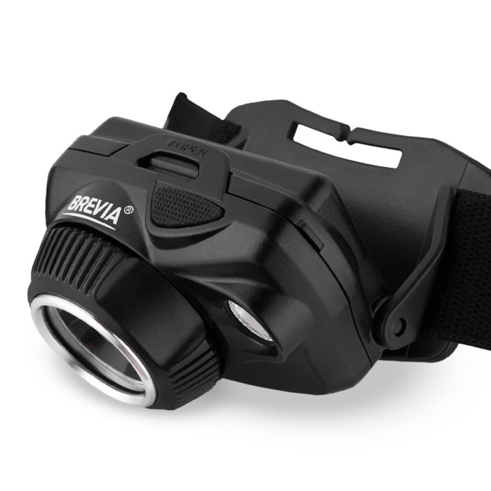 Ліхтар налобний Brevia 700Lm, Focus Control, 800mAh/3xAAA, IP64 (білий/теплий білий) 