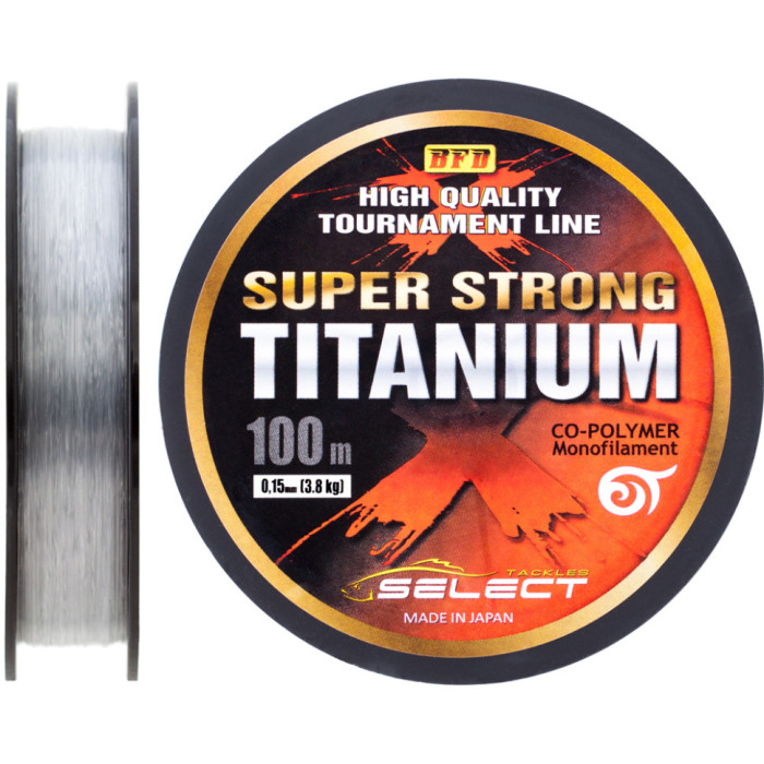 Волосінь Select Titanium 100m 0.15mm 3.8kg (Steel) 