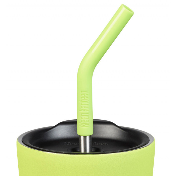 Термостакан тамблер з соломинкою ізольований стакан Klean Kanteen Juicy Pear 473 мл 