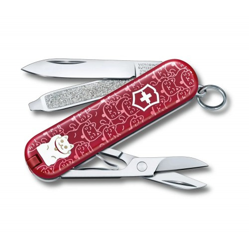 Складаний ніж-брелок Victorinox Classic Limited Edition 2021" Lucky Cat " (0.6223.L2106) 