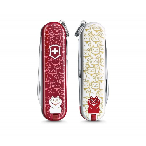 Складаний ніж-брелок Victorinox Classic Limited Edition 2021" Lucky Cat " (0.6223.L2106) 
