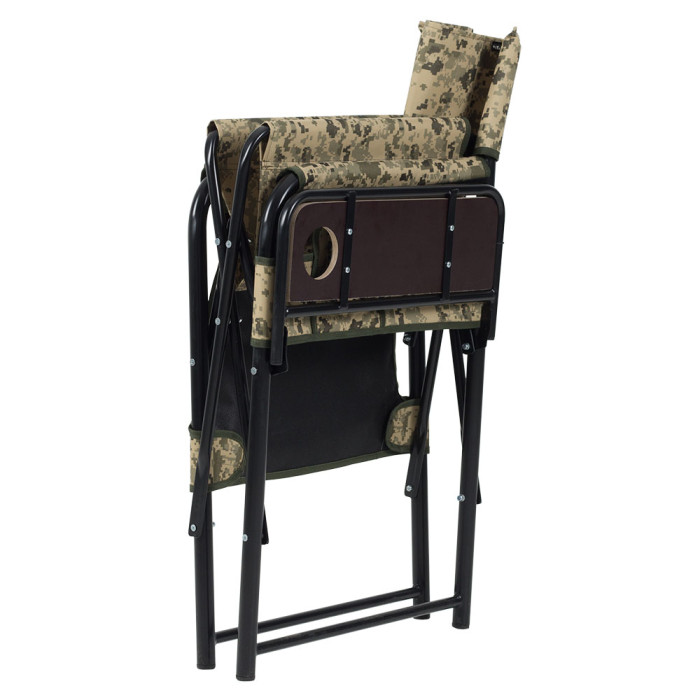 Складаний стілець Vitan з полицею економ d25 мм (пісочний камуфляж) 