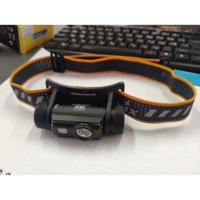 Стрічка для налобних ліхтарів Fenix, одинарна, AFH-03, чорно-помаранчева 