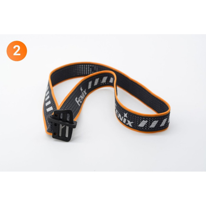 Стрічка для налобних ліхтарів Fenix, одинарна, AFH-03, чорно-помаранчева 