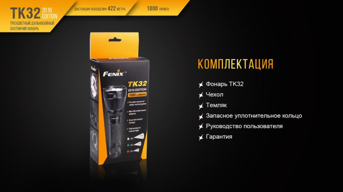 Ліхтар Fenix TK32 Cree XP-L HI V3 2016 Edition 