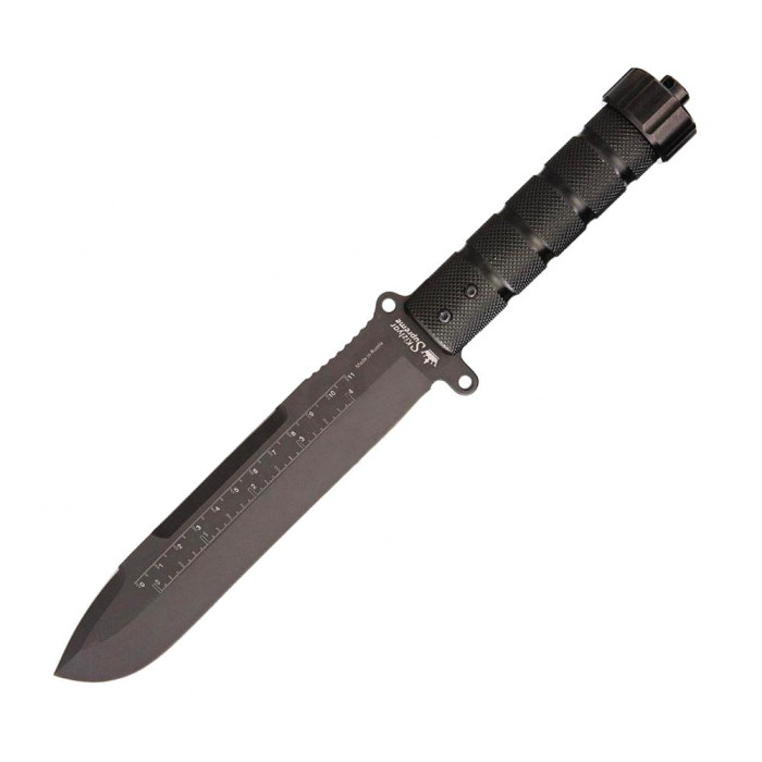 Ніж Kizlyar Supreme Survivalist X, сталь D2 Black Titanium 