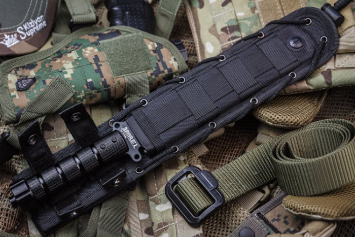 Ніж Kizlyar Supreme Survivalist X, сталь D2 Black Titanium 