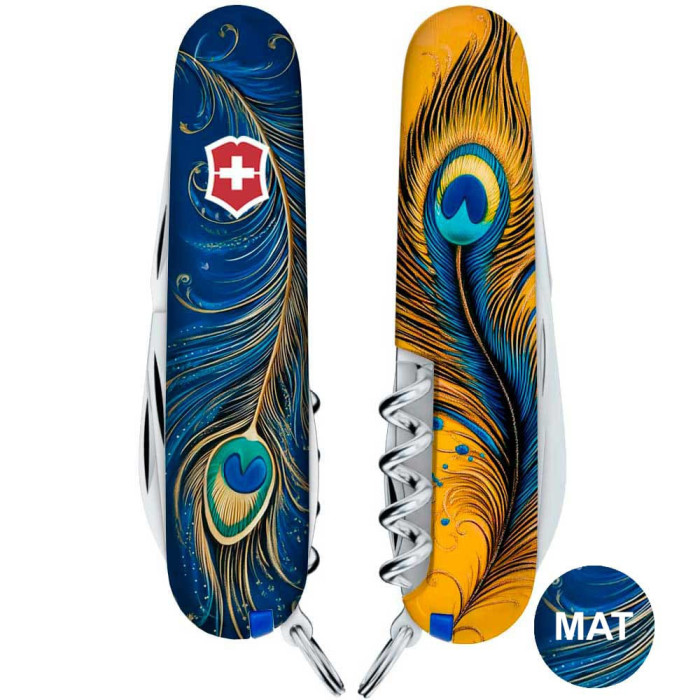 Складаний ніж Victorinox SPARTAN UKRAINE Чарівне перо Жар-Птиці 