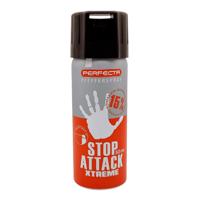 Балончик газовий перцевий Umarex Perfecta Stop Attack Xtreme 15%, 50 мл, струменеве розпилення 