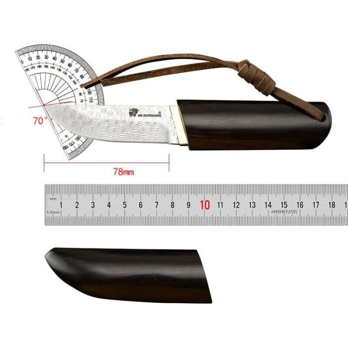 Ніж HX Outdoors DM-035, чорне дерево 