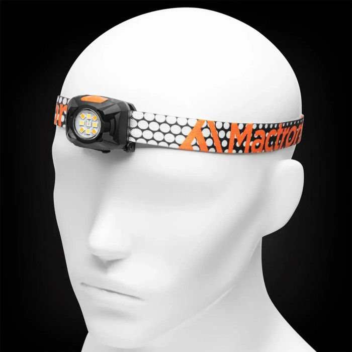 Ліхтар налобний Mactronic Rebel (400 Lm) Cool/Warm White/Red LED Recharg Type-C (AHL0061UC) 