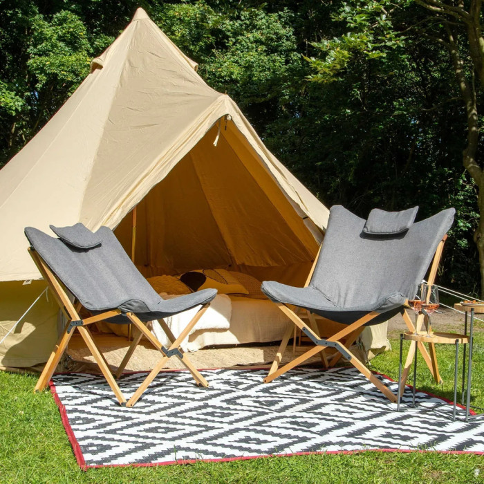 Крісло розкладне Bo-Camp Wembley L Grey (1200380)