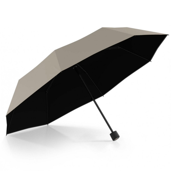 Парасоля Knirps A.050 Sandstone Black HeatShield Мех / Складана / 8 спиць / D98x24см