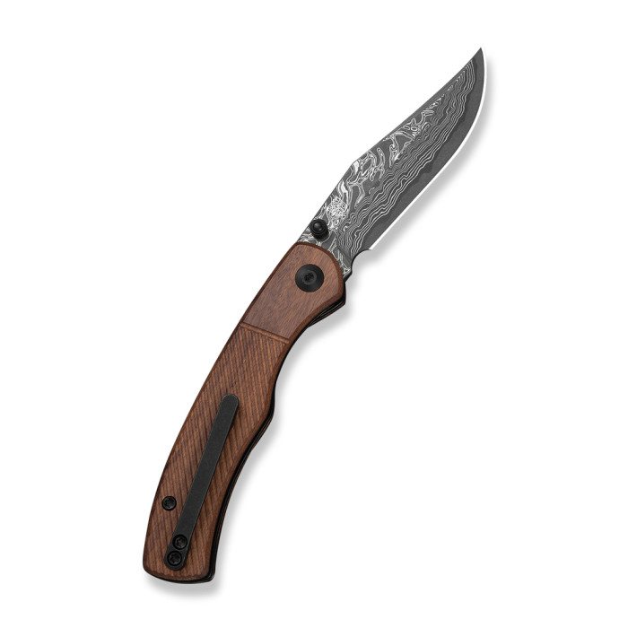 Ніж складаний кишеньковий Civivi Clingman (7.6 см) Damascus / Guibourtia Wood дерево