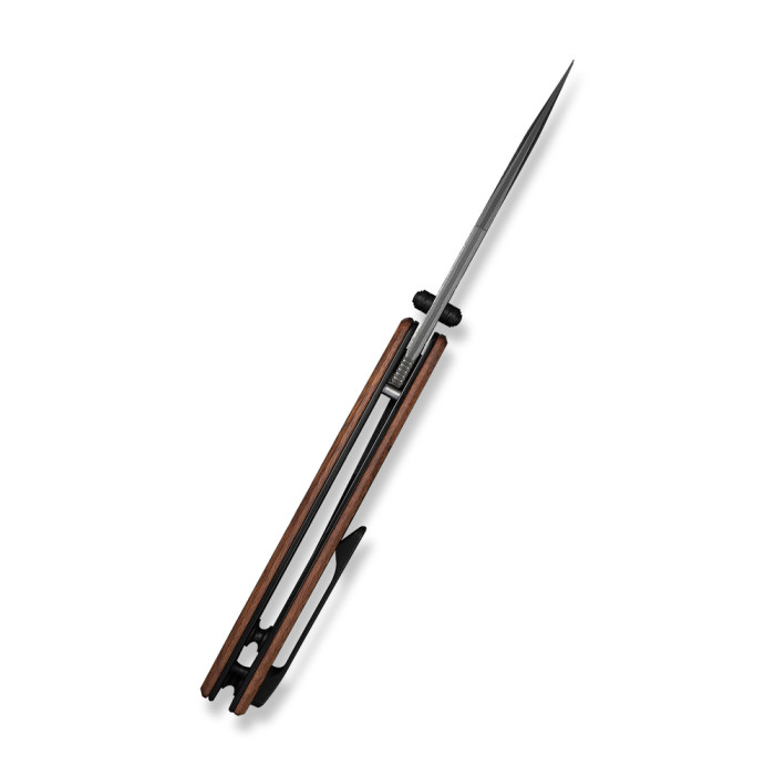 Ніж складаний кишеньковий Civivi Clingman (7.6 см) Damascus / Guibourtia Wood дерево