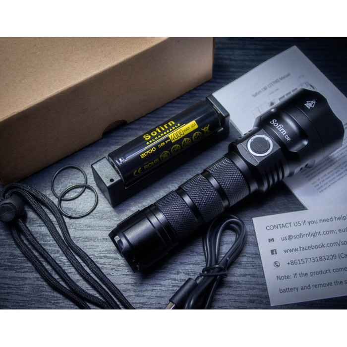 Ліхтар Sofirn C8F 3*CREE XP-L 3500lm 1*21700 