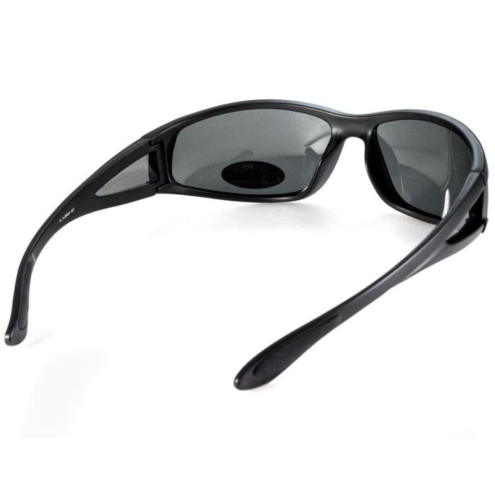 Окуляри BluWater Florida-3 Polarized (gray) чорні 
