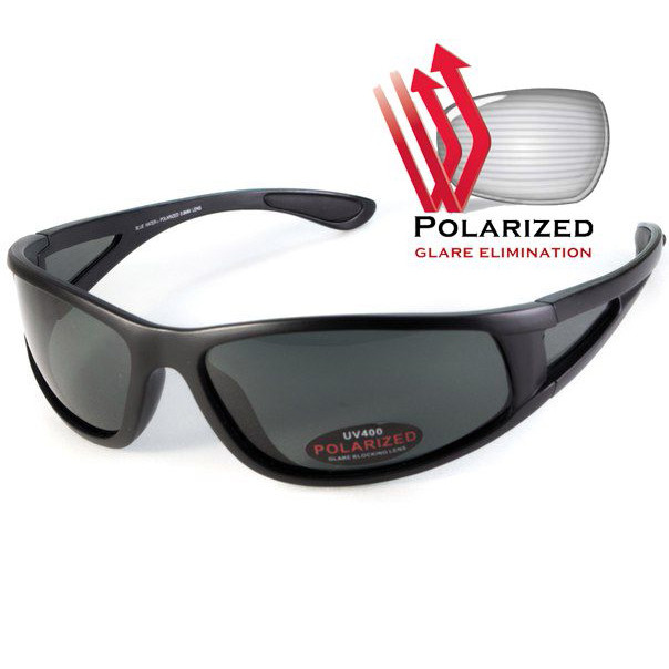 Окуляри BluWater Florida-3 Polarized (gray) чорні 