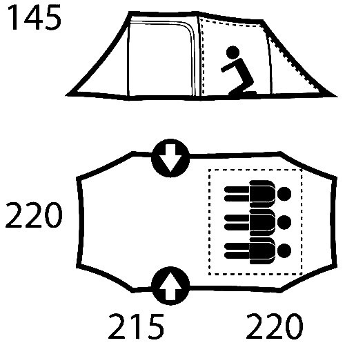 Намет Husky Bender 3 (зелений) 