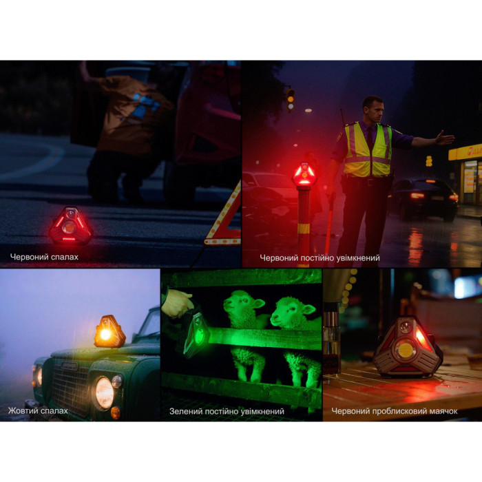 Ліхтар кемпінговий надпотужний Fenix CP50R 5500лм, 4 коліра діодів 